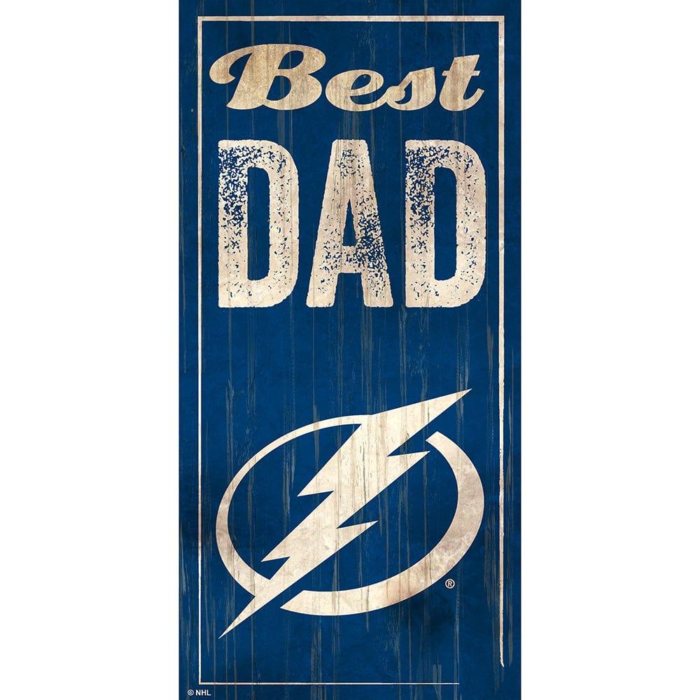 fan creations Tampa Bay Lightning Best Dad 6x12 Sign
