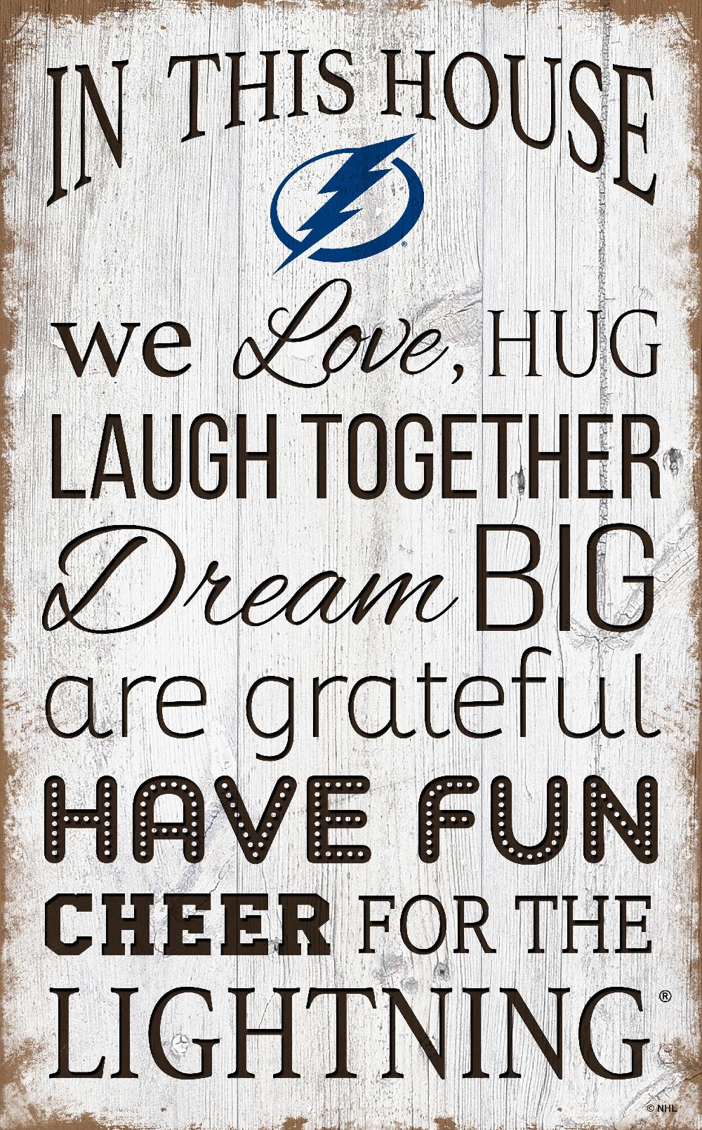 fan creations Tampa Bay Lightning In This House 11x19