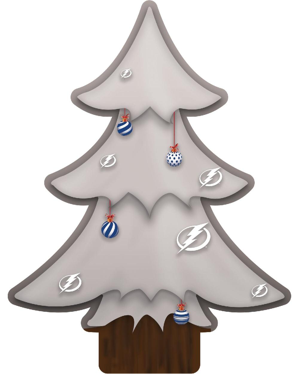 fan creations Tampa Bay Lightning Team Color Desktop Tree 12in
