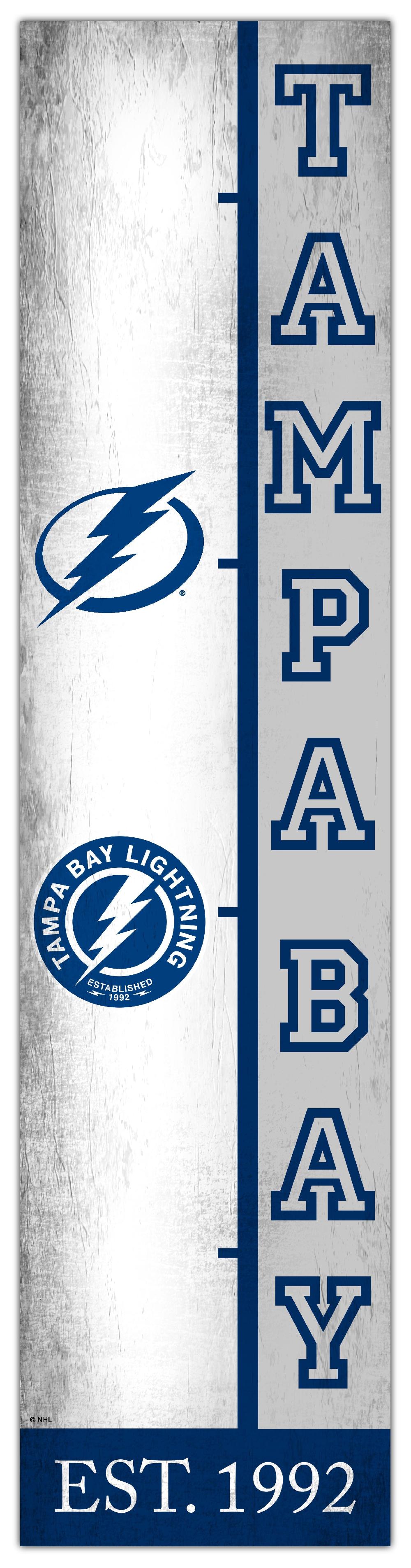 fan creations Tampa Bay Lightning Team Logo Progression 6x24