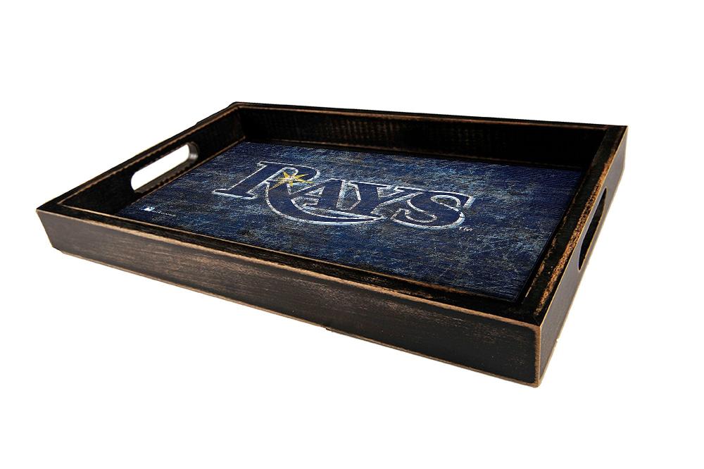 fan creations Tampa Bay Rays Distressed Team Tray With Team Colors