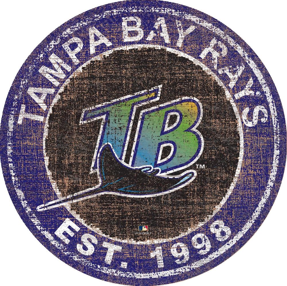 fan creations Tampa Bay Rays Heritage Logo 24" Circle