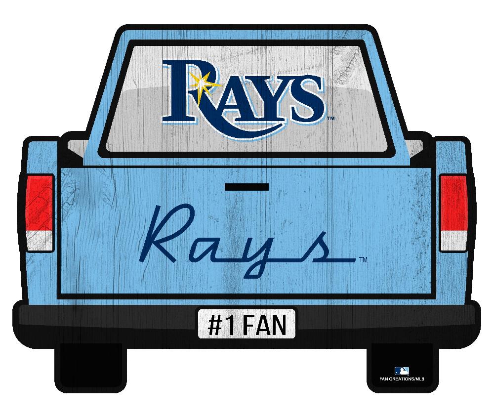 fan creations Tampa Bay Rays Slogan Truck Back Vintage 12in