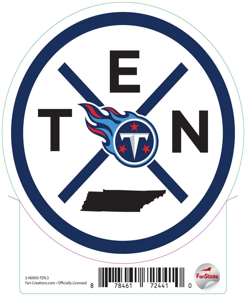 fan creations Tennessee Titans 3in Decal - Location Circle