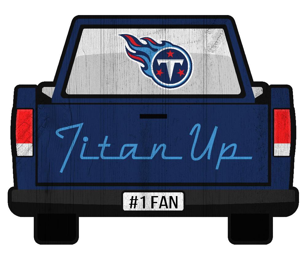 fan creations Tennessee Titans Slogan Truck Back Vintage 12in