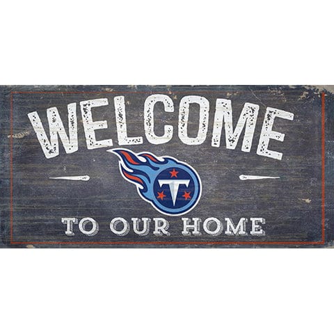 Fan Creations Tennessee Titans Welcome Distressed 6 X 12