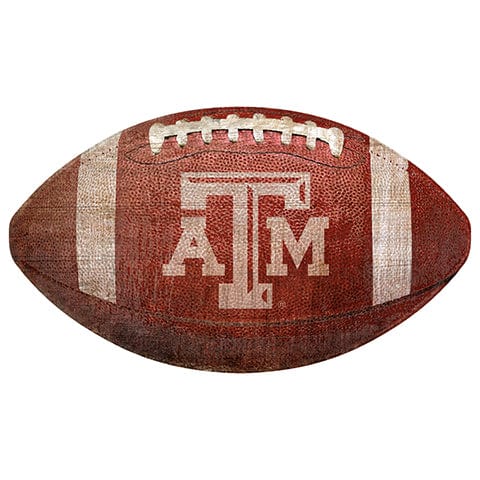 fan creations Texas A&M University 12" Football Shaped Sign