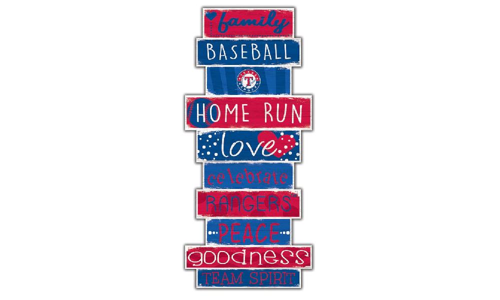 fan creations Texas Rangers Celebration Stack 24" Sign