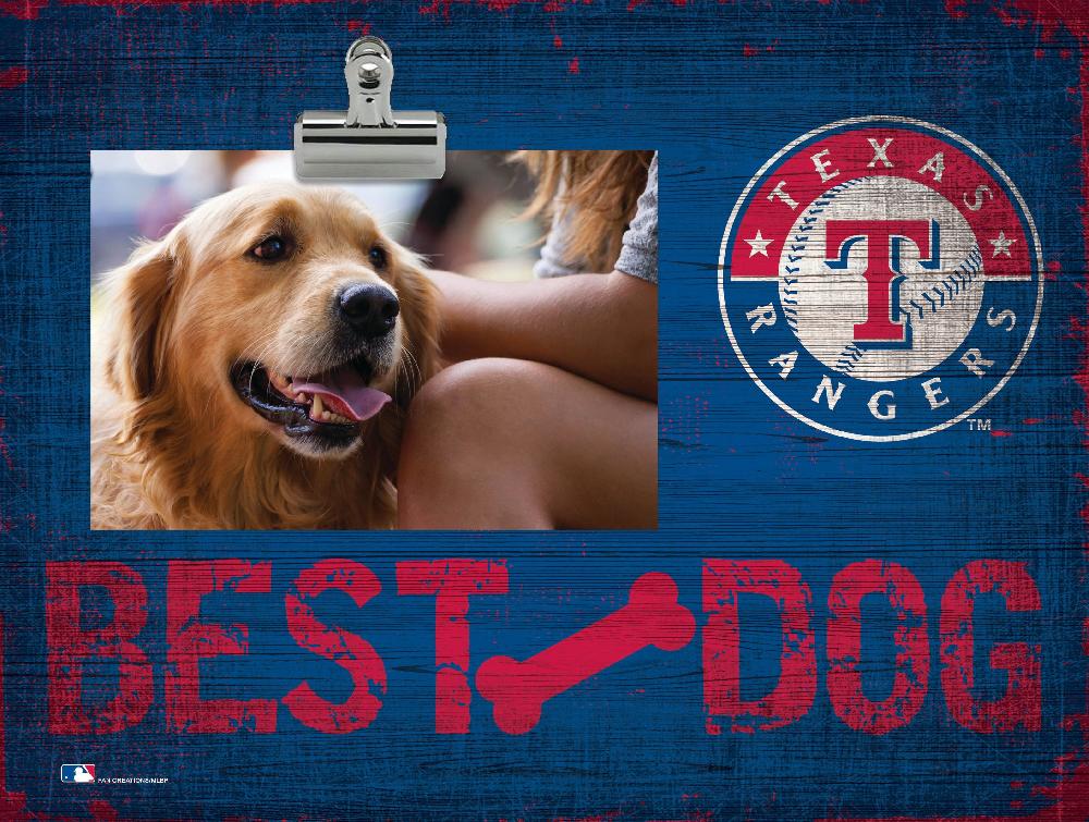 fan creations Texas Rangers Color Best Dog Clip Frame