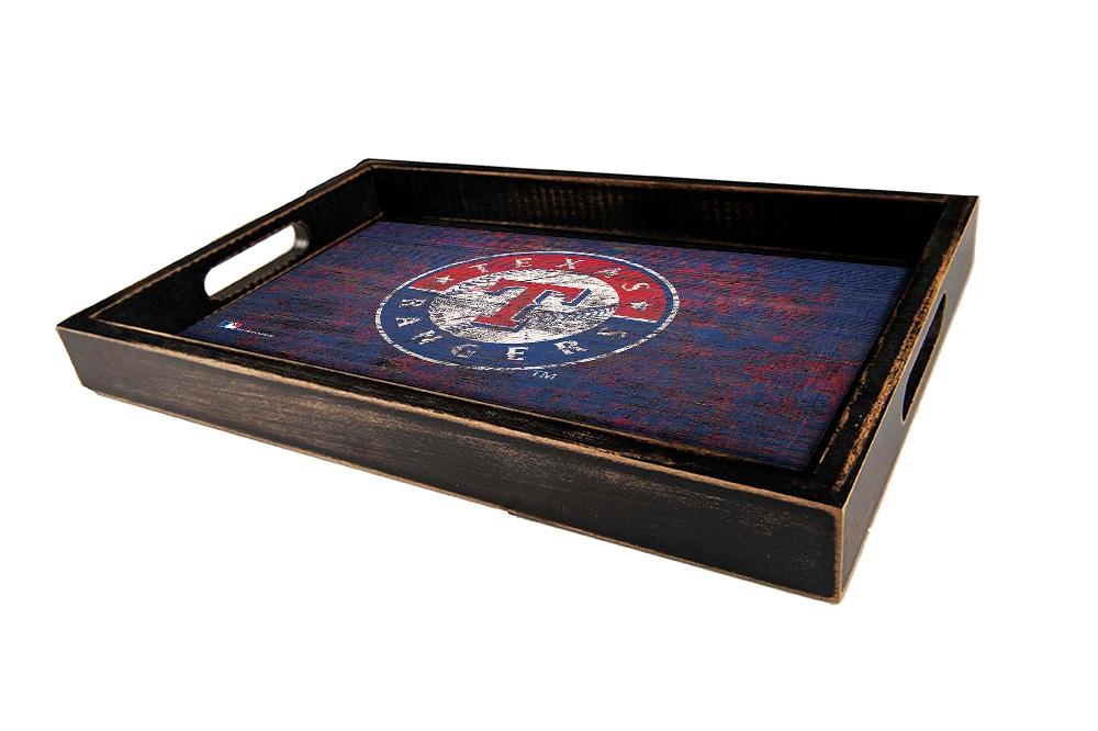 fan creations Texas Rangers Color Distressed Team Tray With Team Colors