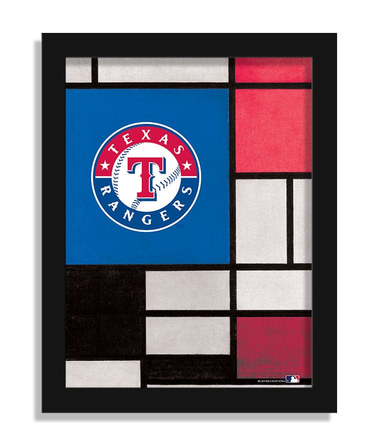 fan creations Texas Rangers Team Composition 12x16 (fine art)
