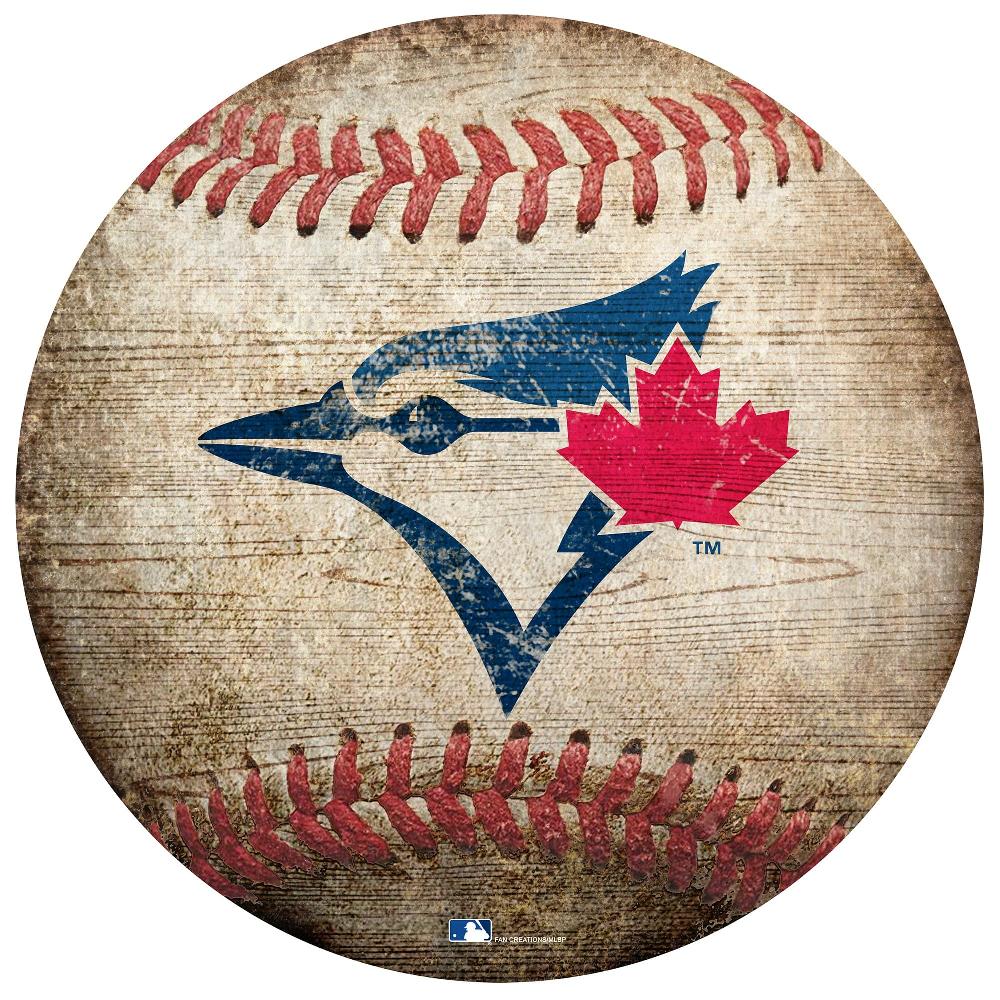 fan creations Toronto Blue Jays 12in Baseball Shaped Sign