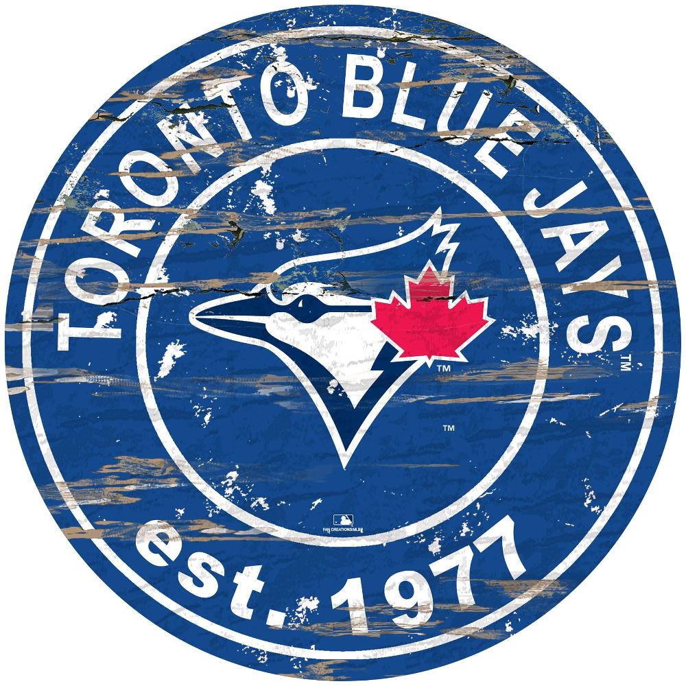 fan creations Toronto Blue Jays Distressed 24" Circle
