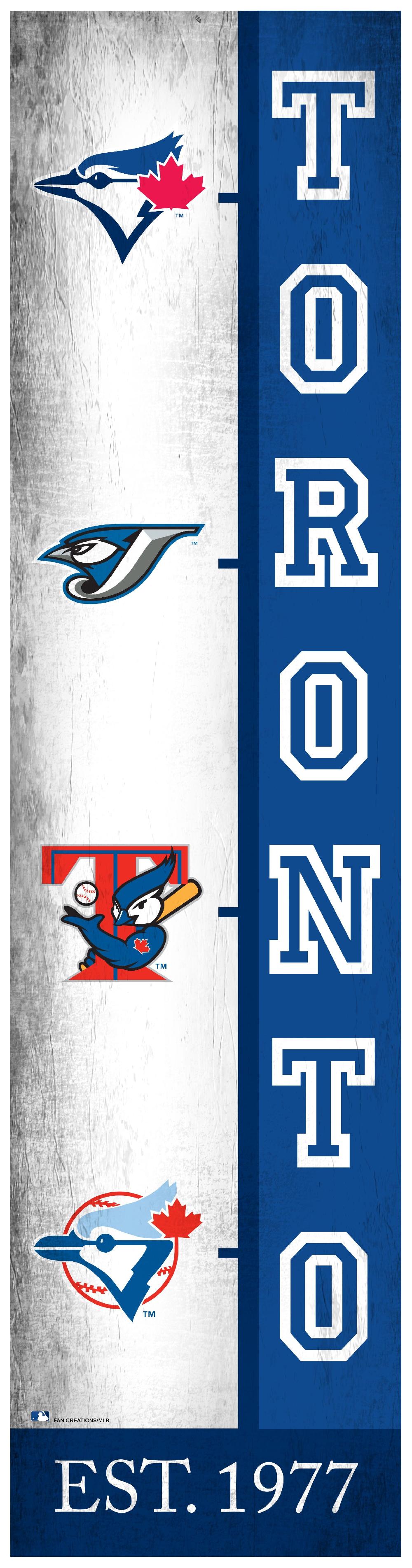 fan creations Toronto Blue Jays Logo Progression 6x24