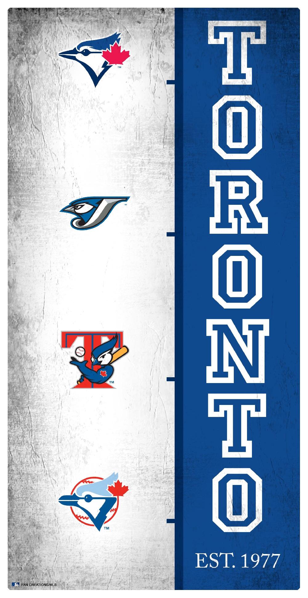 fan creations Toronto Blue Jays Team Logo Progression 6x12