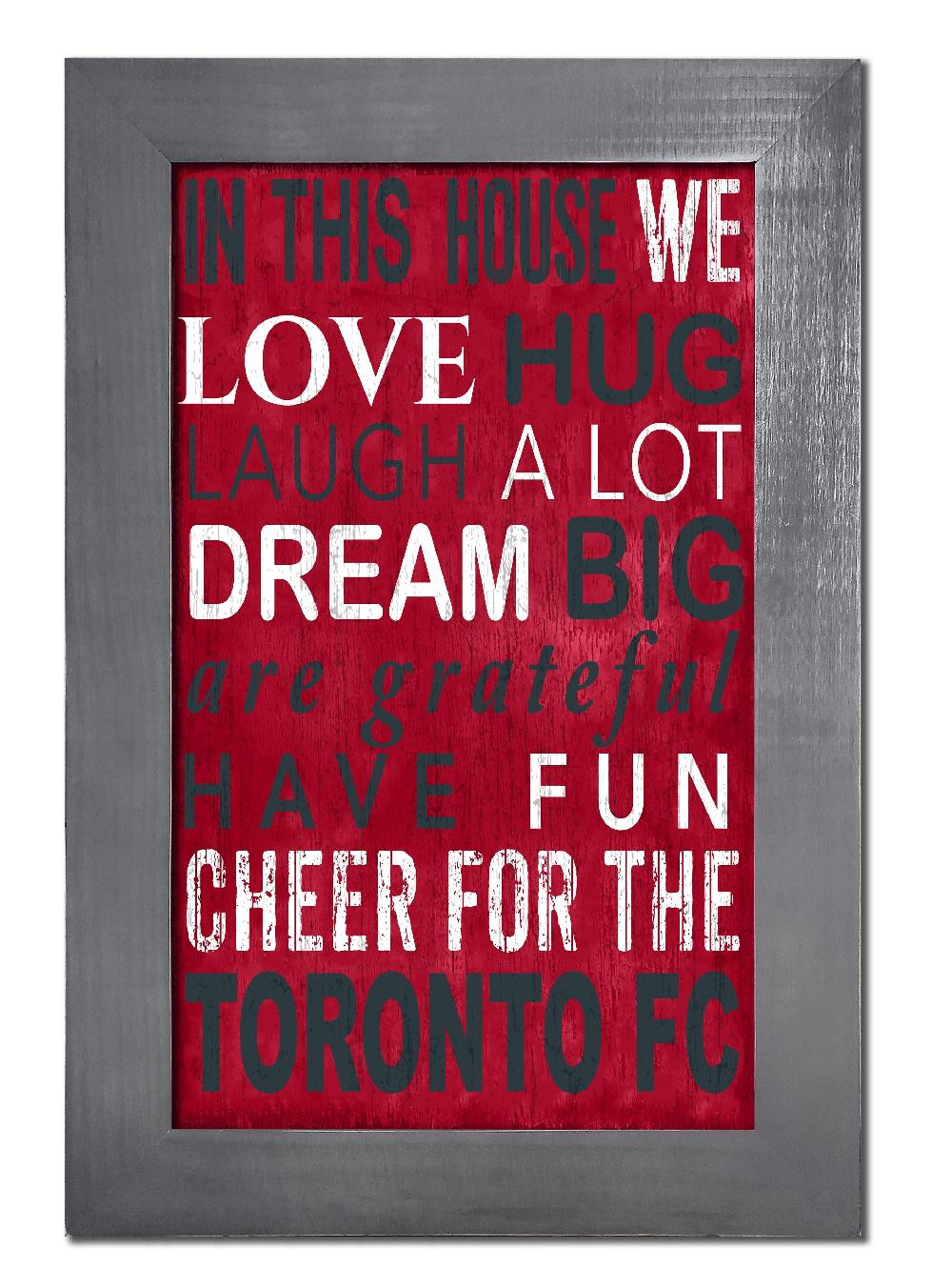 fan creations Toronto FC Color In This House 11x19 Framed