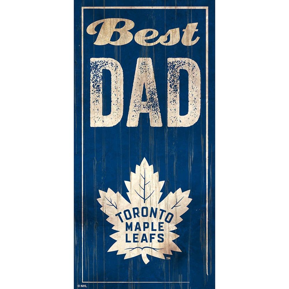 fan creations Toronto Maple Leafs Best Dad 6x12 Sign