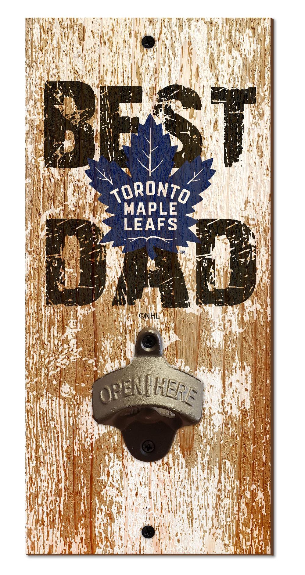 fan creations Toronto Maple Leafs Best Dad Bottle Opener