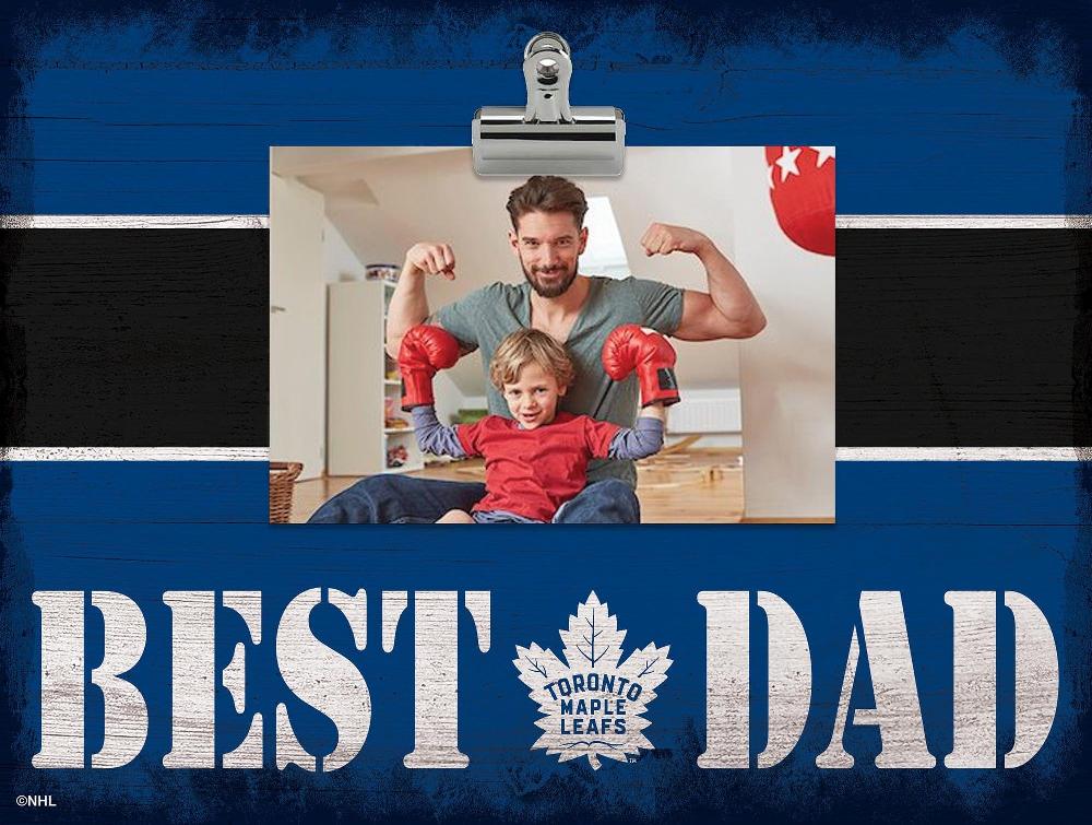 fan creations Toronto Maple Leafs Best Dad With Stripe Clip Frame