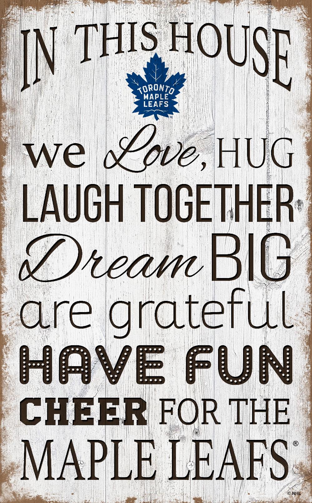 fan creations Toronto Maple Leafs In This House 11x19