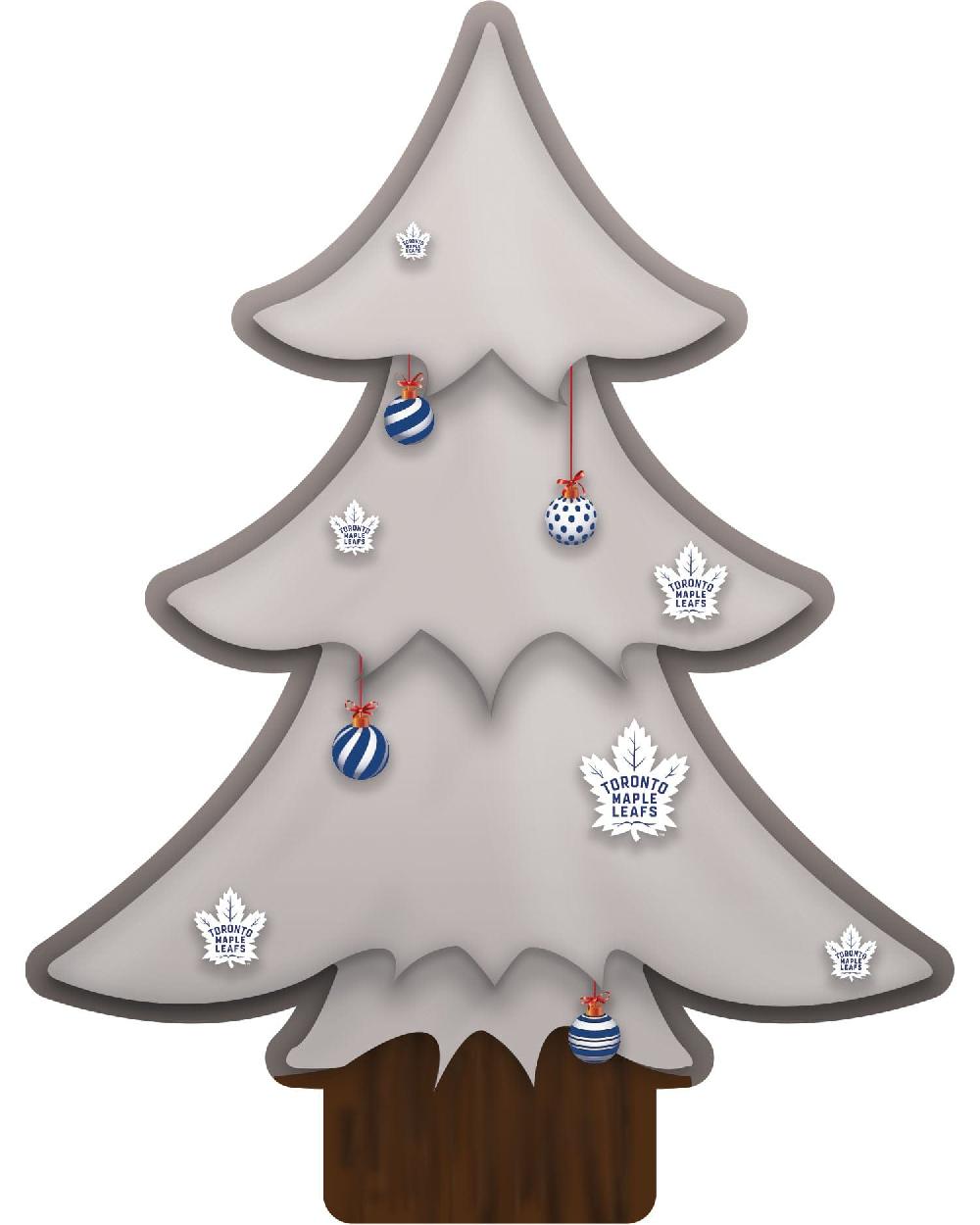 fan creations Toronto Maple Leafs Team Color Desktop Tree 12in