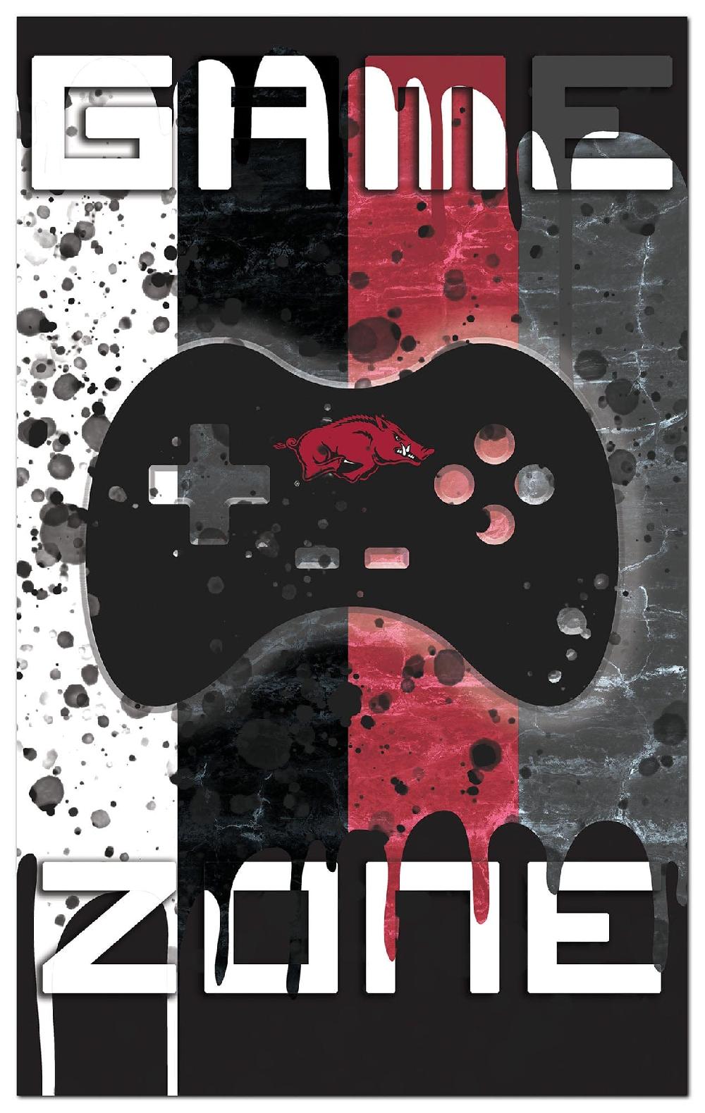 fan creations University of Arkansas Color Grunge Game Zone 11x19