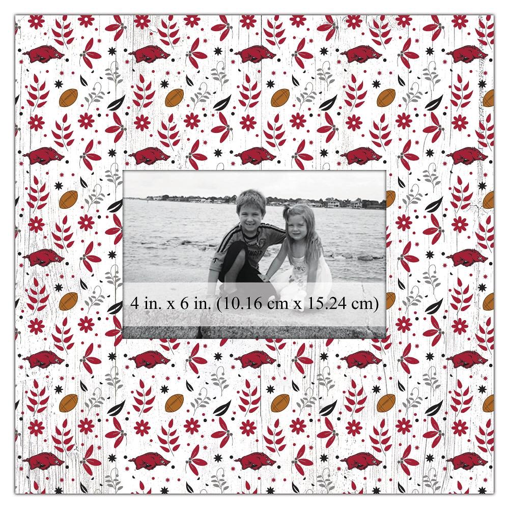fan creations University of Arkansas Floral Pattern 10x10 Frame