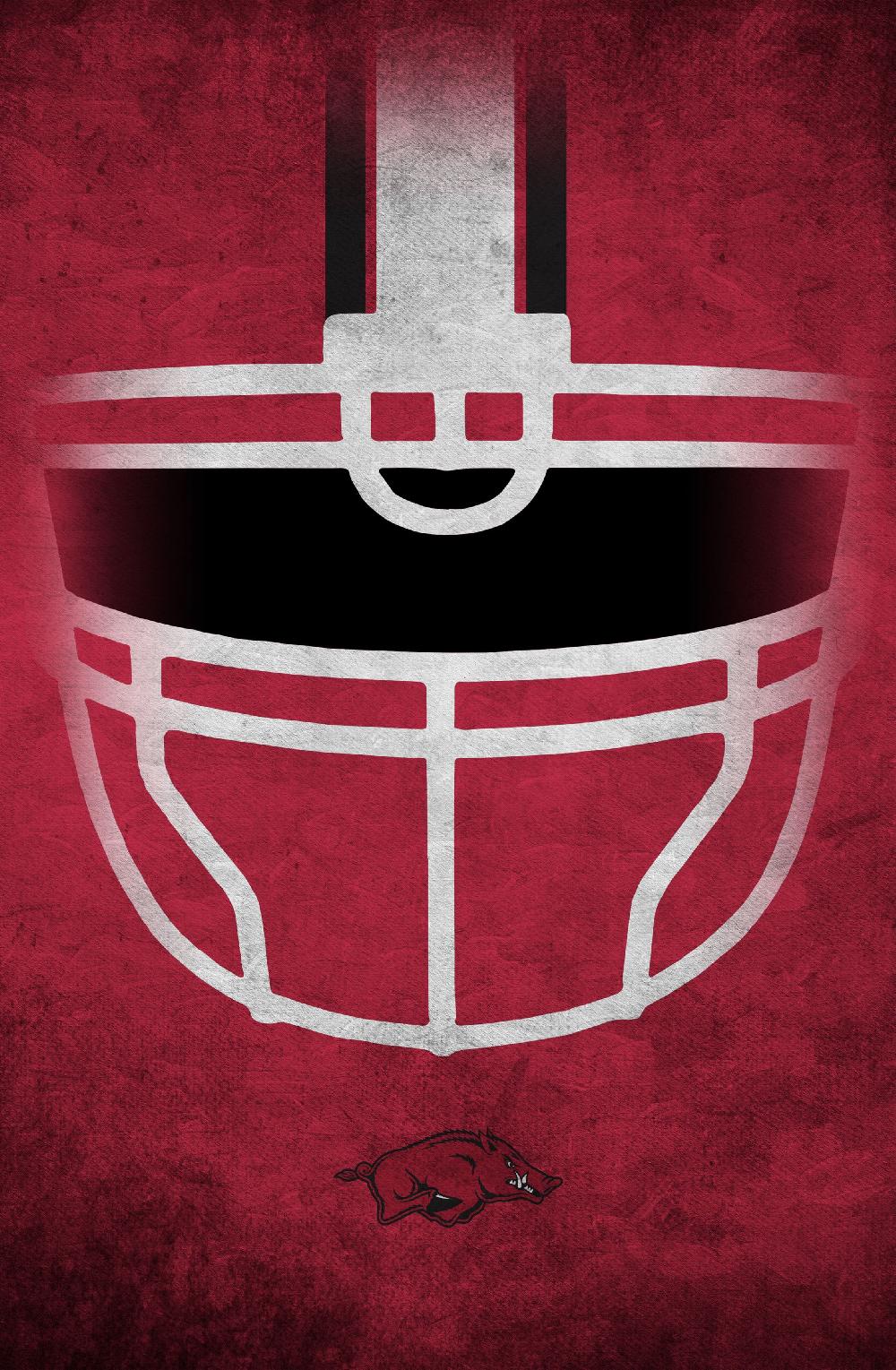 fan creations University of Arkansas Ghost Helmet 17x26