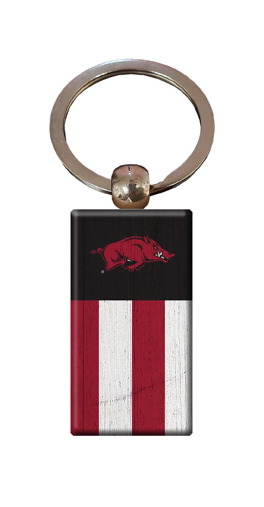 fan creations University of Arkansas Rectangle Flag Keychain