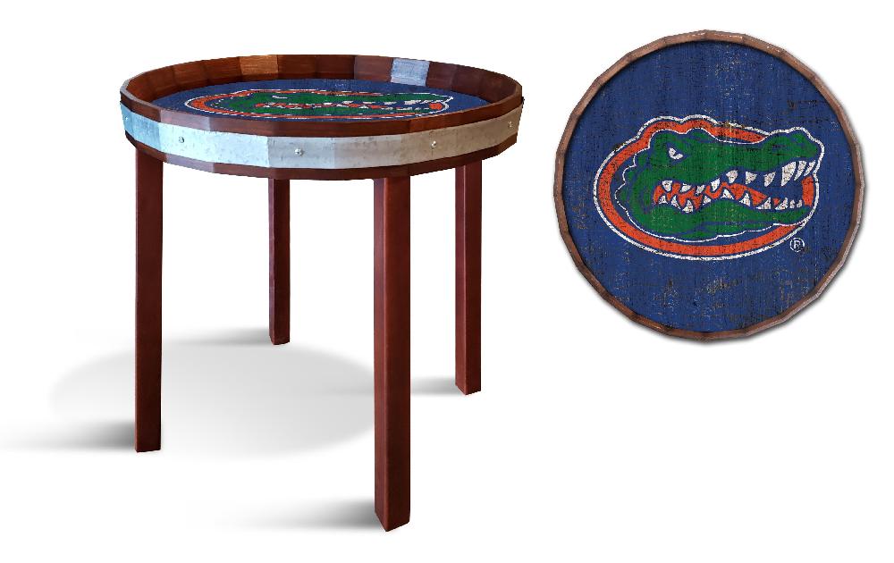 fan creations University of Florida Barrel Top Side Table