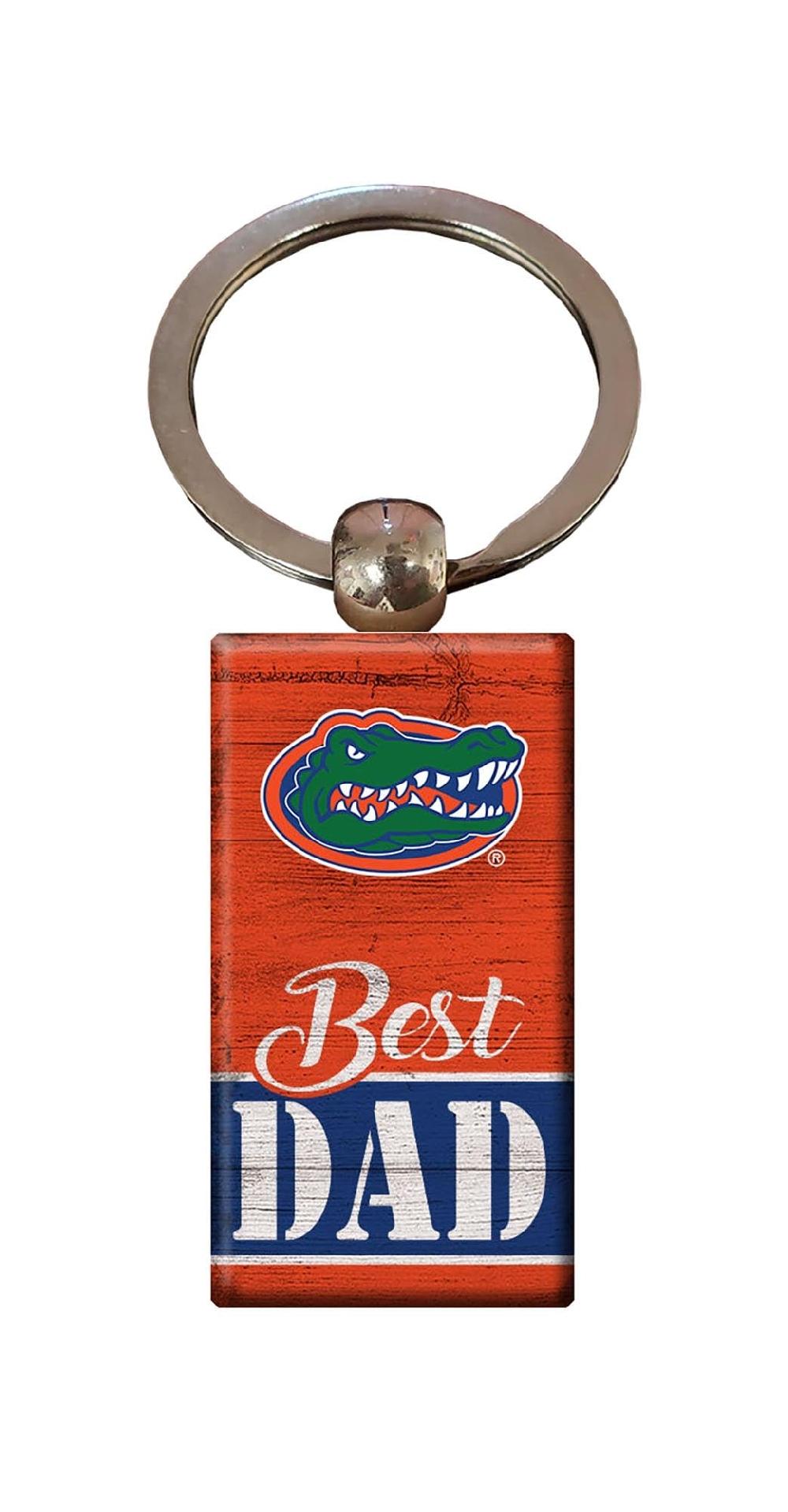 fan creations University of Florida Best Dad Keychain