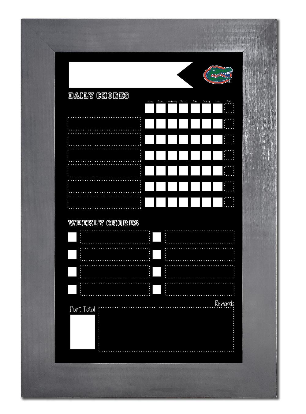 fan creations University of Florida Chore Chart Chalkboard 11x19 With Frame