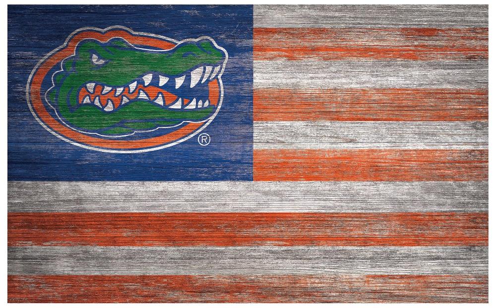 fan creations University of Florida Distressed Flag 11x19
