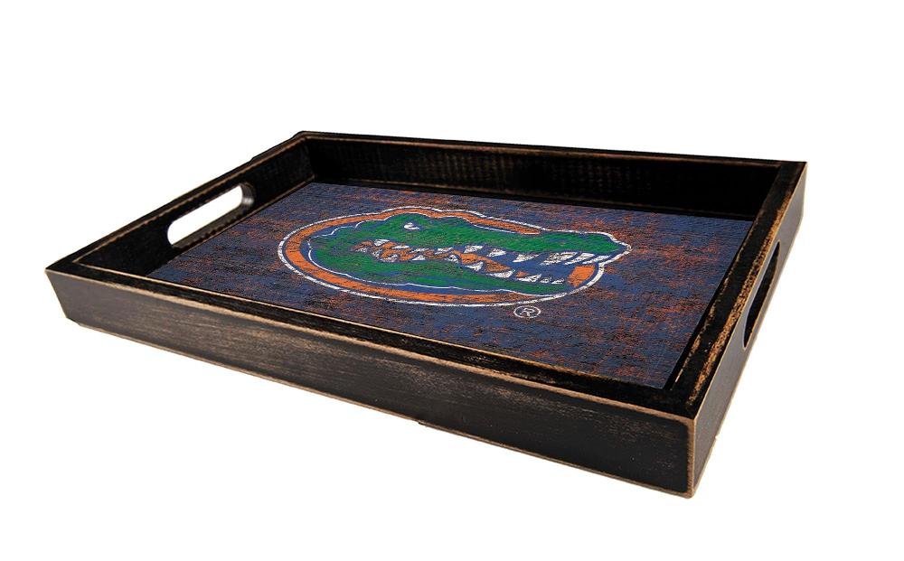 fan creations University of Florida Distressed Team Tray With Team Colors
