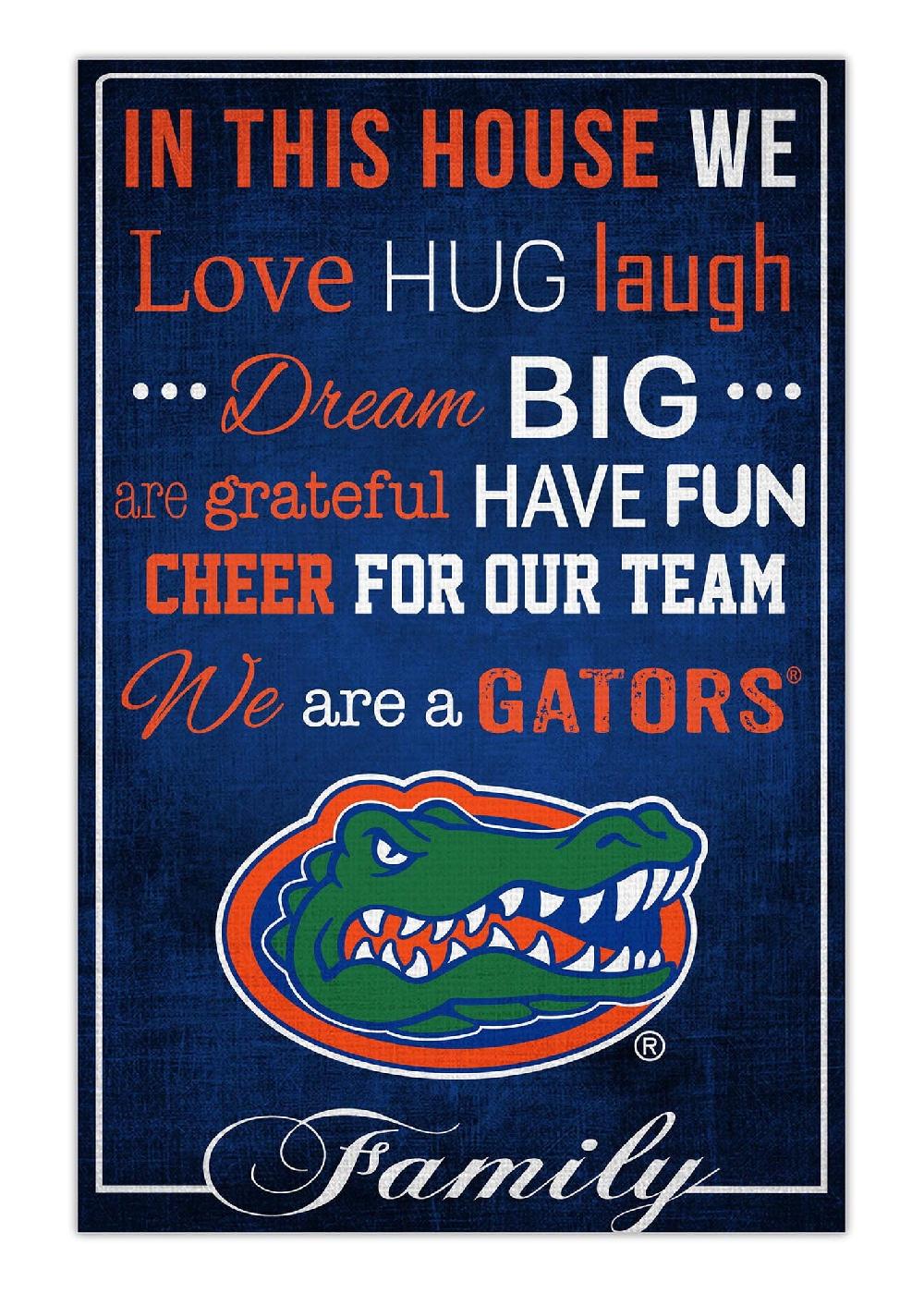 fan creations University of Florida In This House 17x26