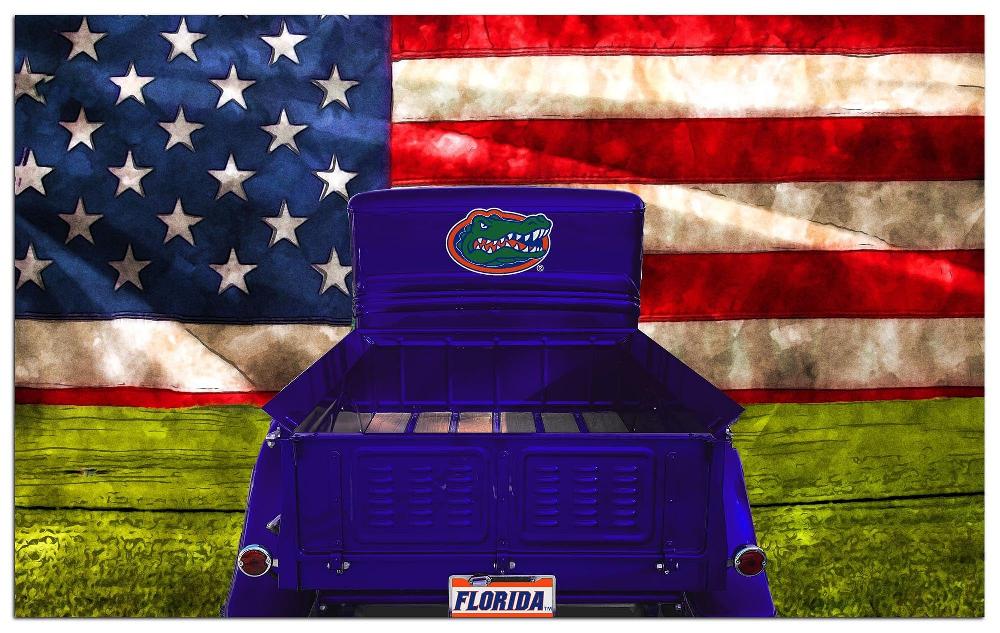 fan creations University of Florida Patriotic Retro Truck 11x19