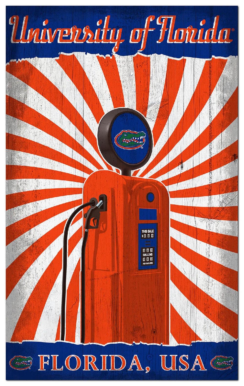 fan creations University of Florida Retro Pump Location 11x19