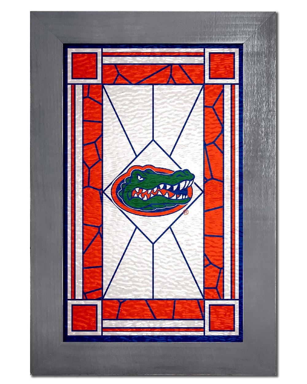 fan creations University of Florida Stained Glass 11x19