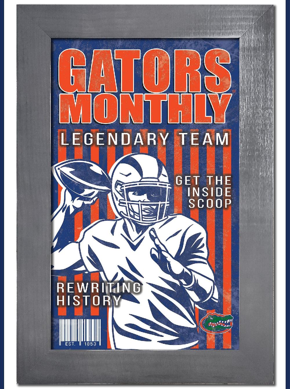 fan creations University of Florida Team Monthly Frame 11x19