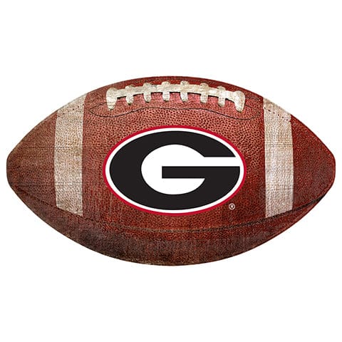 fan creations University of Georgia 12" Football Shaped Sign