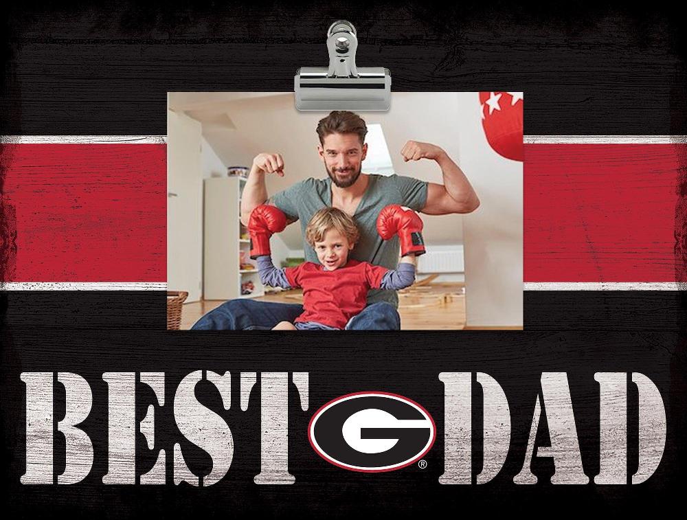 fan creations University of Georgia Best Dad With Stripe Clip Frame