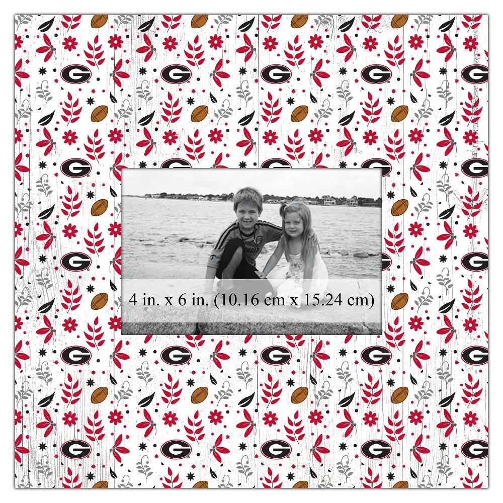 fan creations University of Georgia Floral Pattern 10x10 Frame