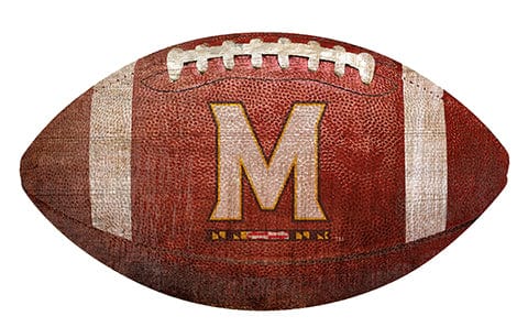 fan creations University of Maryland 12" Football Shaped Sign