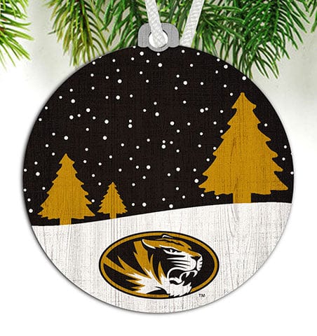 fan creations University of Missouri Snow Scene Ornament
