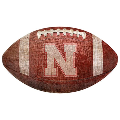 fan creations University of Nebraska 12" Football Shaped Sign