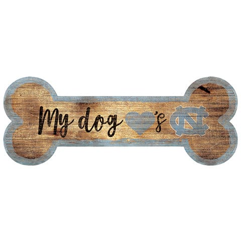 fan creations University of North Carolina Dog Bone Sign