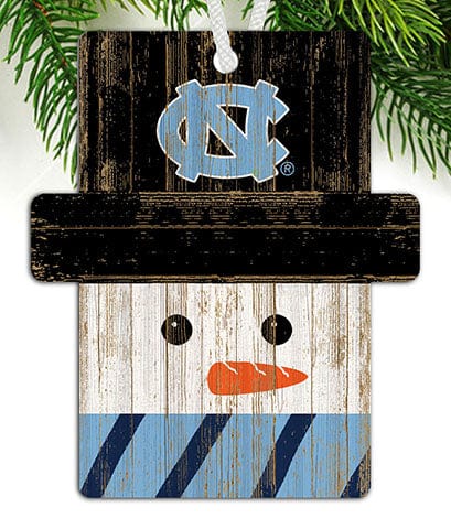fan creations University of North Carolina Snowman Ornament