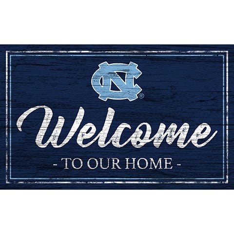 fan creations University of North Carolina Team Color Welcome 11x19 Sign