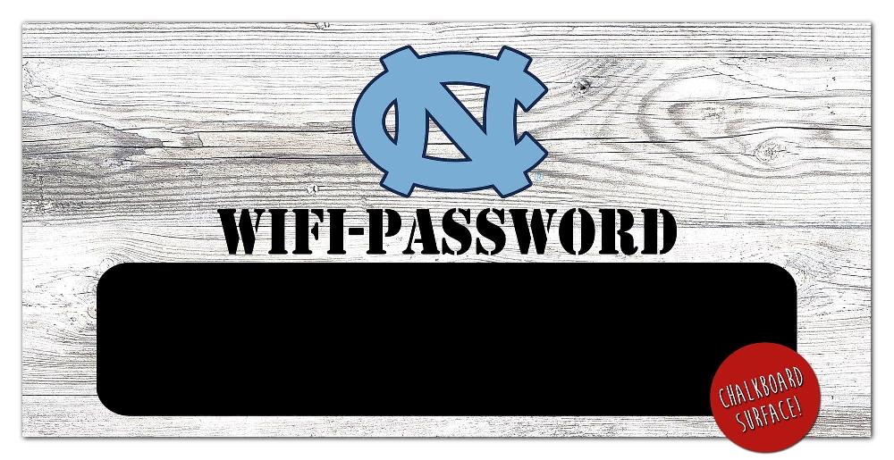 fan creations University of North Carolina Wifi Password 6x12 Sign