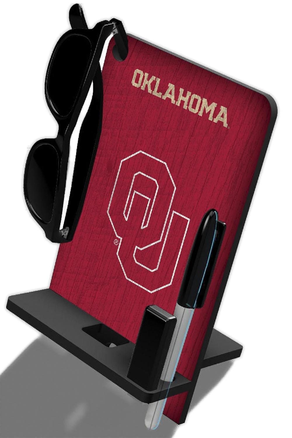 fan creations University of Oklahoma 4 In 1 Desktop Phone Stand